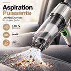 Aspirateur Auto Sans Fil 15 000 Pa – Aspiration & Soufflerie