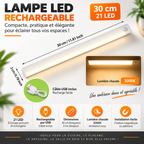 Lampe LED Sans Fil à Détecteur de Mouvement – Rechargeable