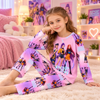 Pyjama Enfant 2 Pièces – Manches Longues – Motifs Colorés
