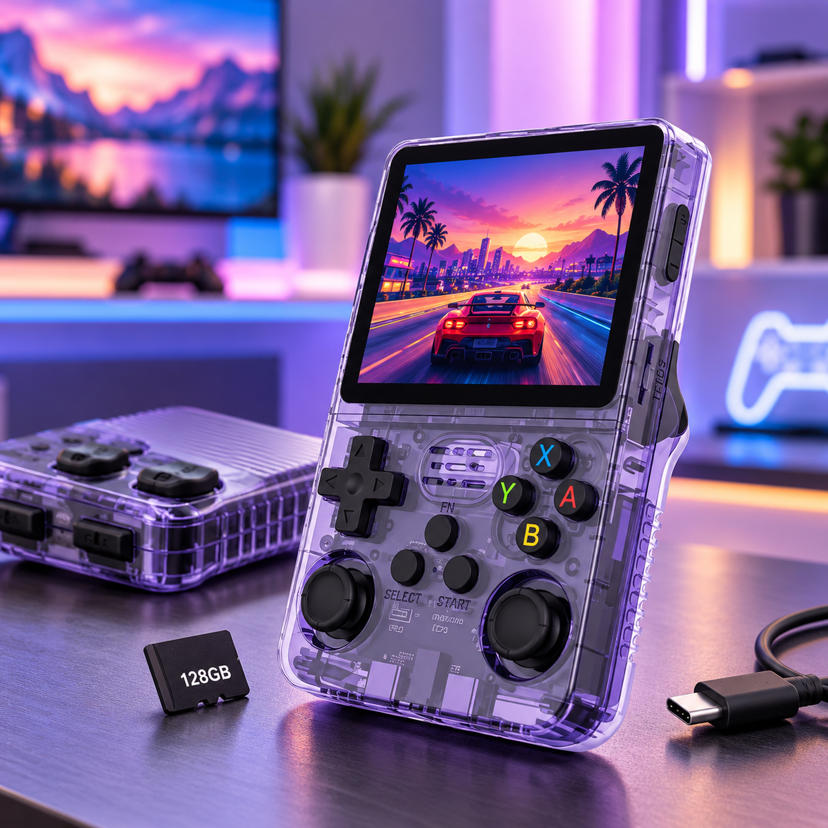 Console Rétro Portable R36S – Écran IPS 3,5" – 64/128 Go