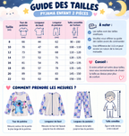 Pyjama enfant 2 pièces – Motif Stitch – Manches longues